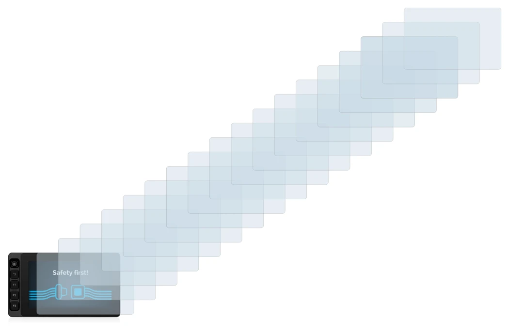 Immagine del dispositivo SmallHD Ultra 5 con un'ampia varietà di protezioni per lo schermo.