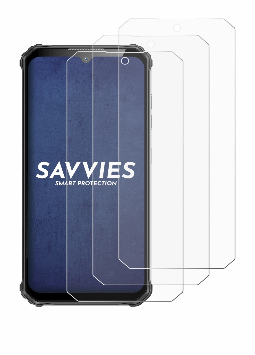 Immagine del dispositivo Oukitel WP22 con un'ampia varietà di protezioni per lo schermo.