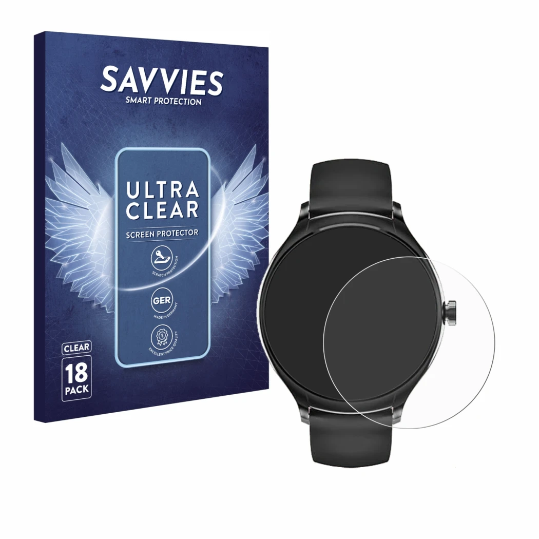 Parte frontale di una confezione del prodotto con il logo del marchio Savvies. Accanto è raffigurato il dispositivo Pireware H