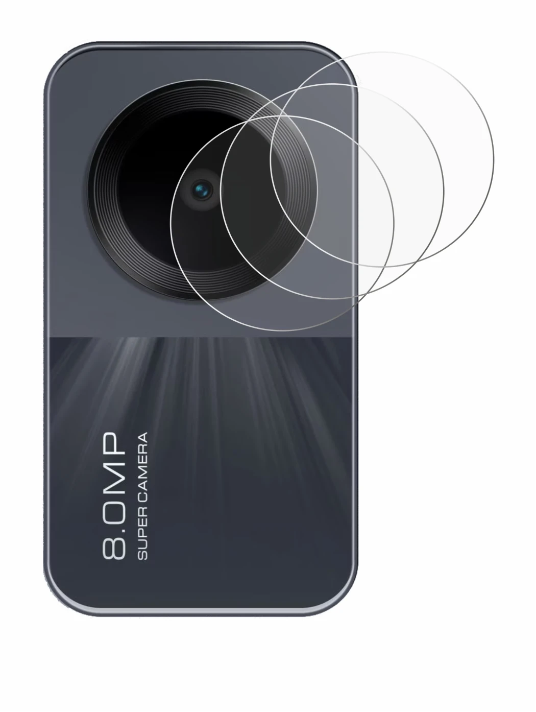 Immagine del dispositivo Xiaomi Redmi Pad SE (SOLO Camera) con un'ampia varietà di protezioni per lo schermo.