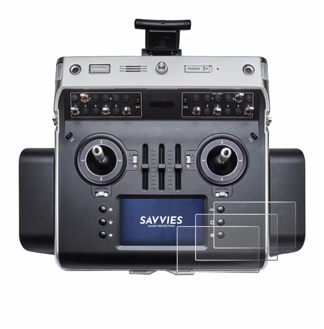 Immagine del dispositivo Graupner MC-32ex con un'ampia varietà di protezioni per lo schermo.