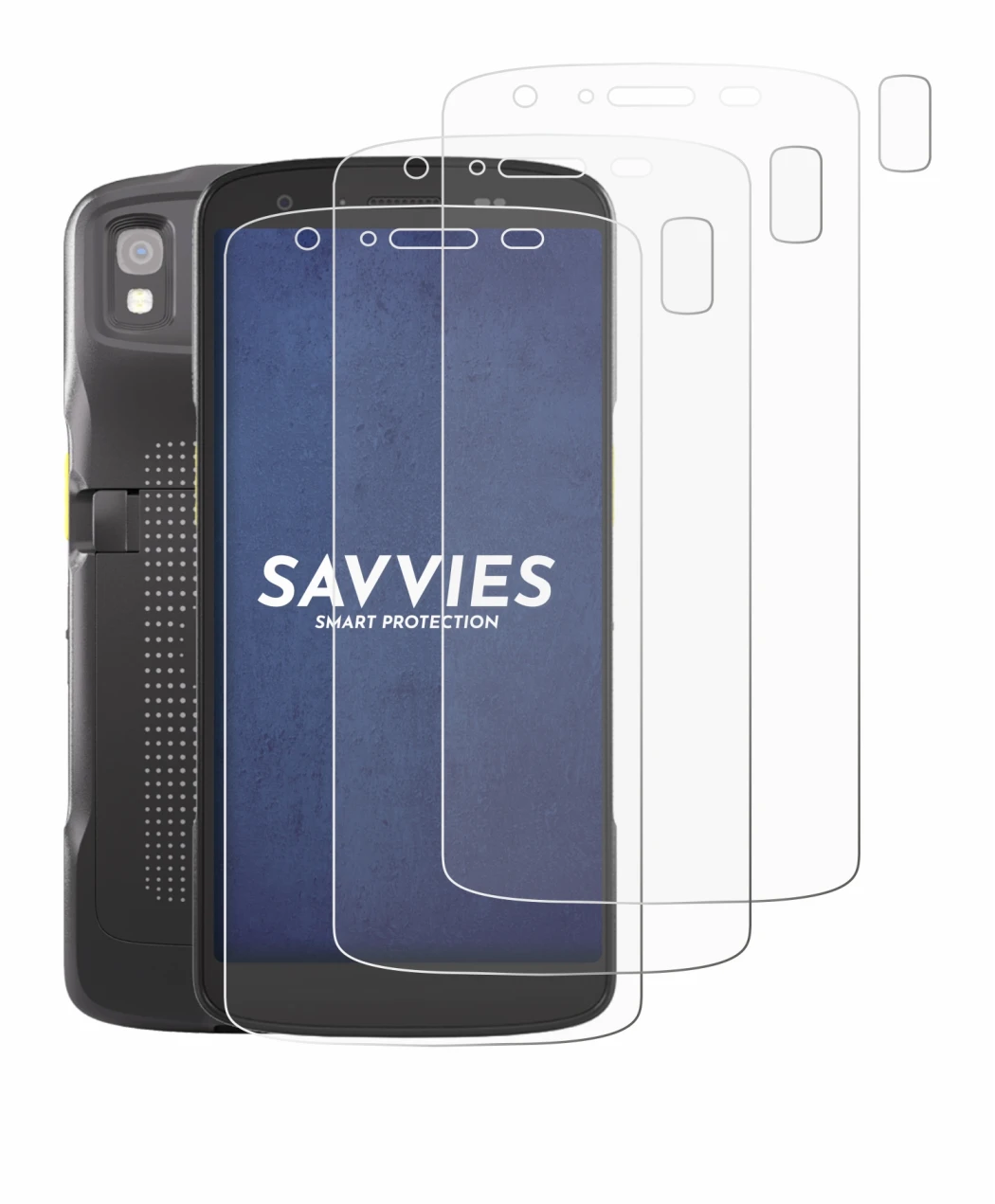 Immagine del dispositivo Zebra TC22 (Fronte+Fotocamera) con un'ampia varietà di protezioni per lo schermo.