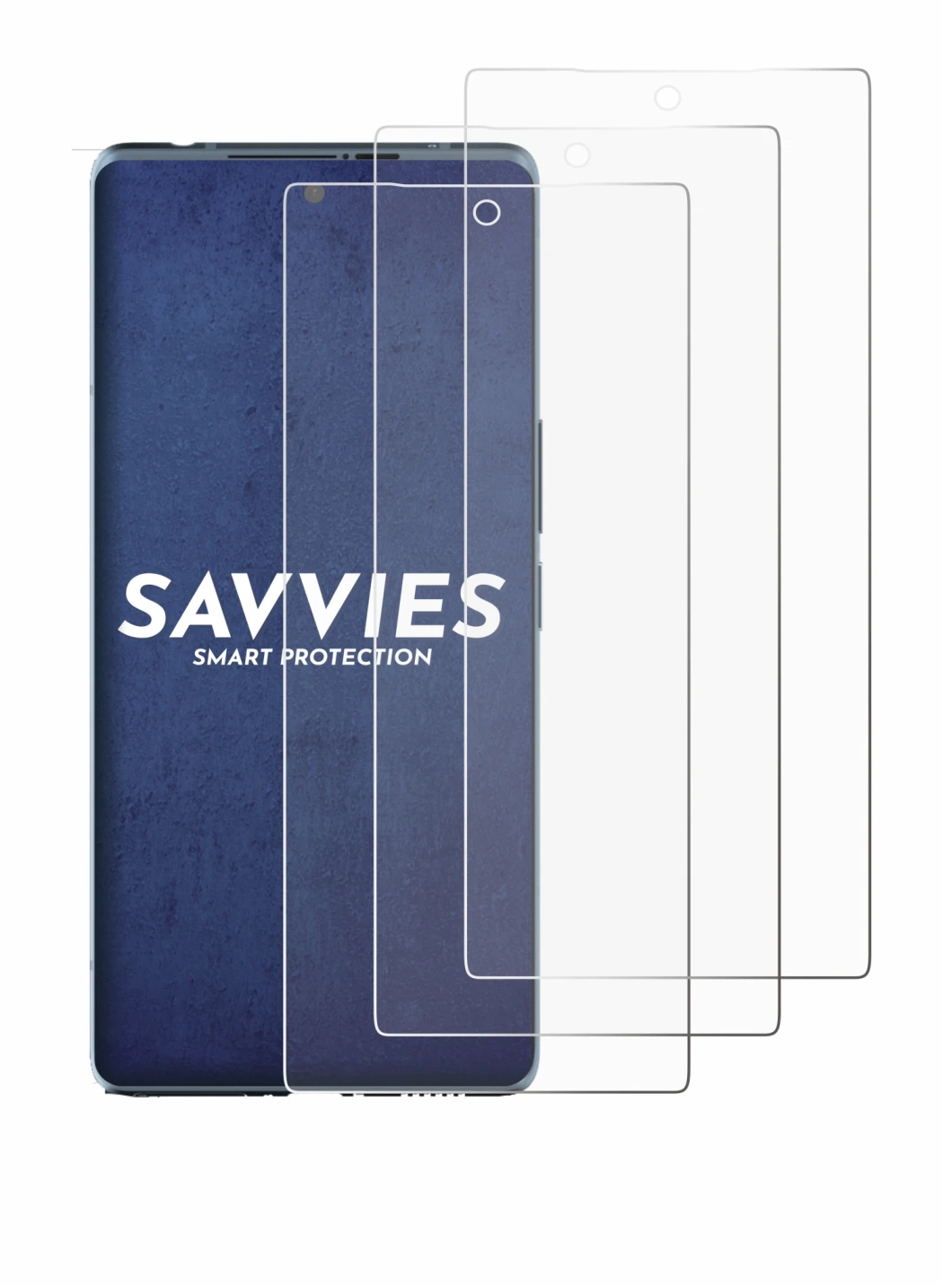 Immagine del dispositivo HTC U24 Pro con un'ampia varietà di protezioni per lo schermo.