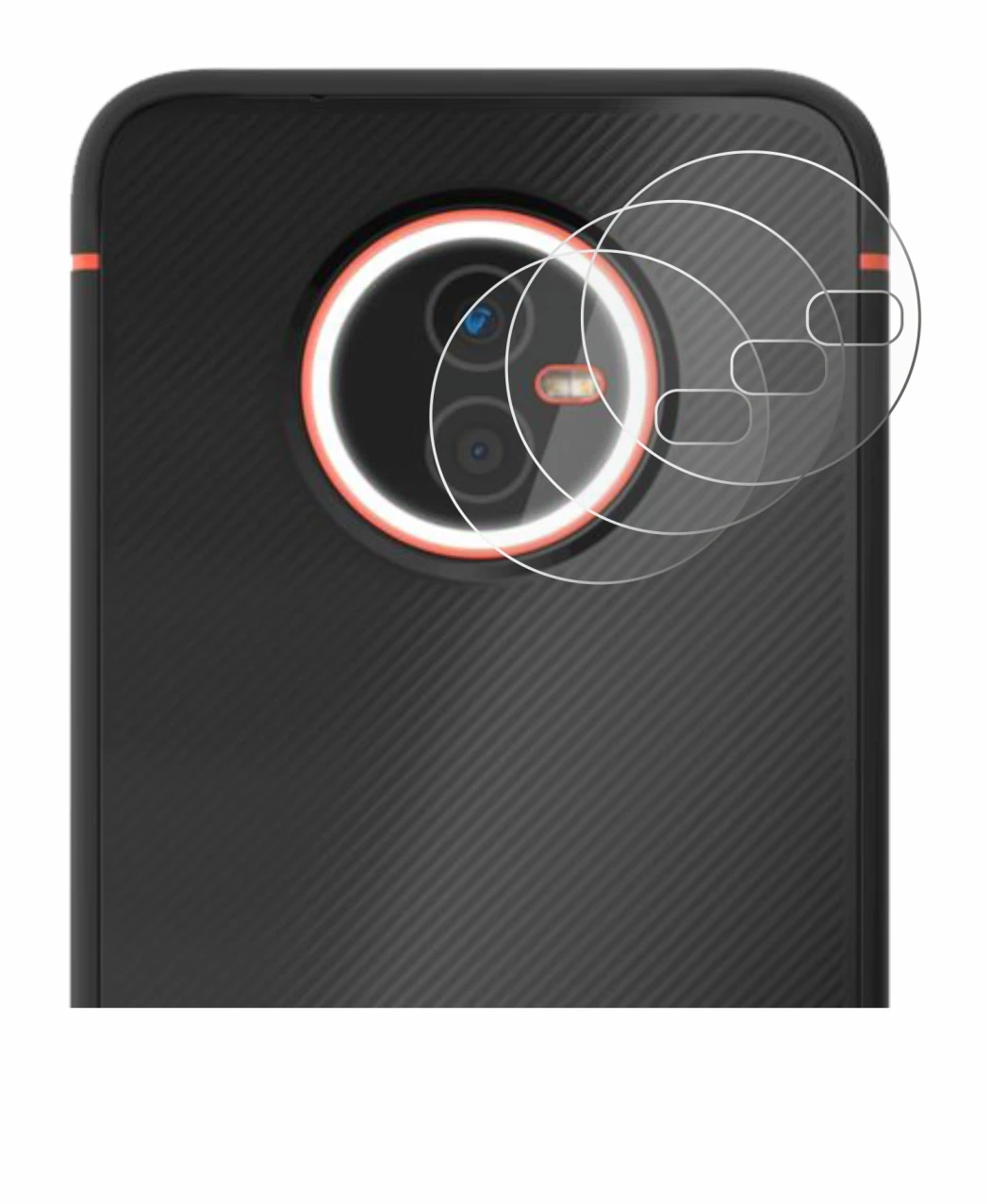 Immagine del dispositivo Gigaset GX4 Pro (SOLO Fotocamera) con un'ampia varietà di protezioni per lo schermo.