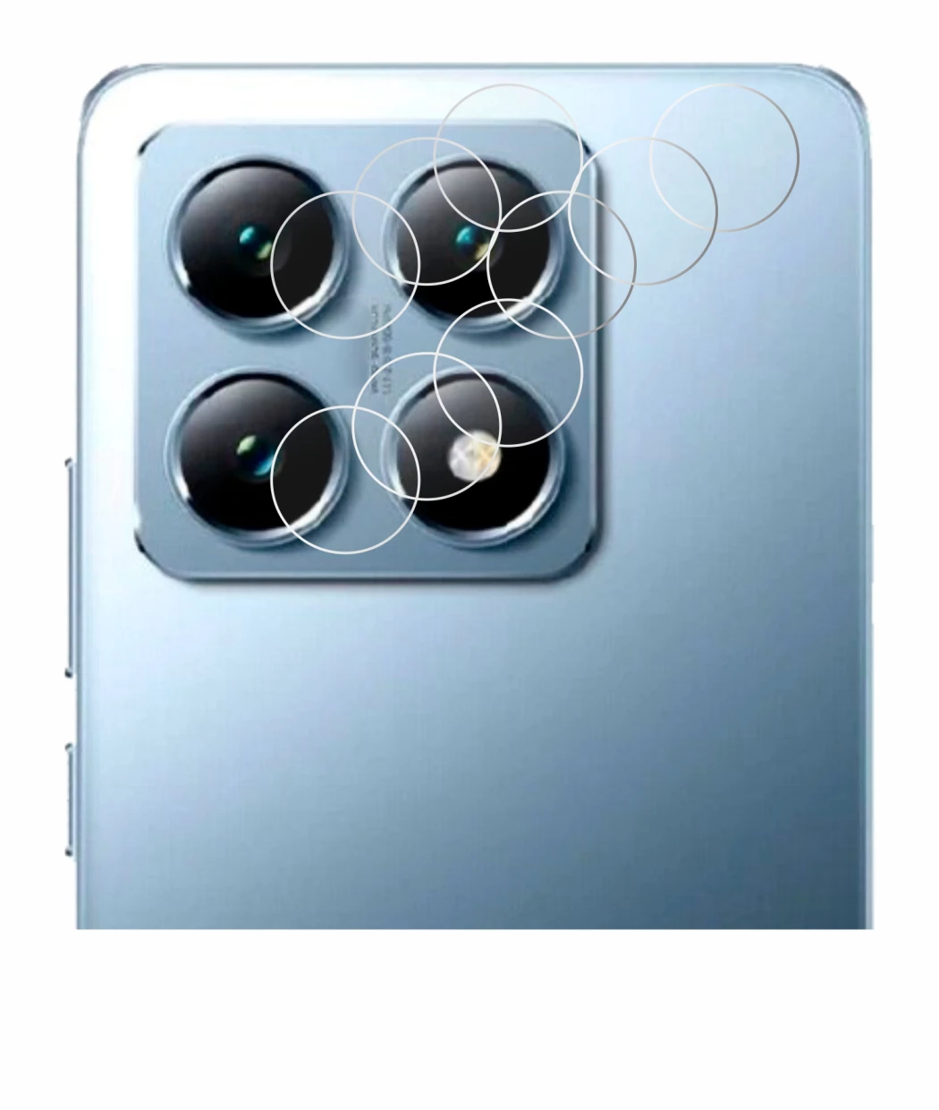 Immagine del dispositivo Xiaomi 14T Pro (SOLO Fotocamera) con un'ampia varietà di protezioni per lo schermo.