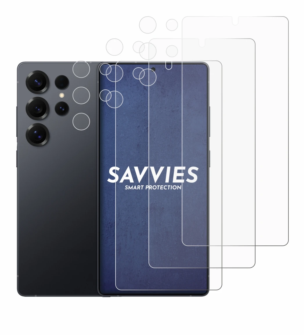 Immagine del dispositivo Samsung Galaxy S25 Ultra Enterprise Edition (Fronte+Fotocamera) con un'ampia varietà di protezioni pe