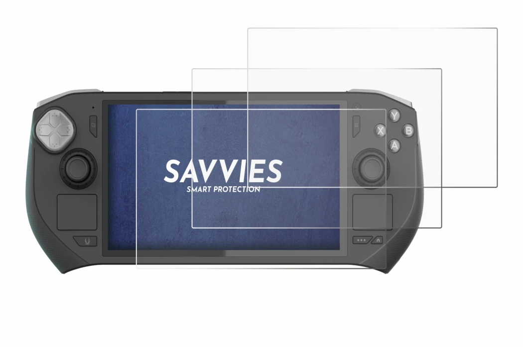 Immagine del dispositivo Zotac Gaming Zone con un'ampia varietà di protezioni per lo schermo.