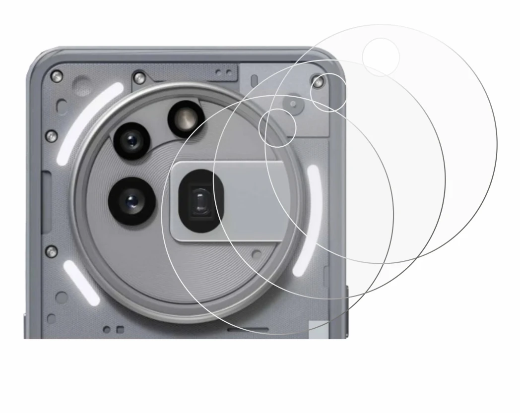 Immagine del dispositivo Nothing Phone (3a) Pro (SOLO Fotocamera) con un'ampia varietà di protezioni per lo schermo.