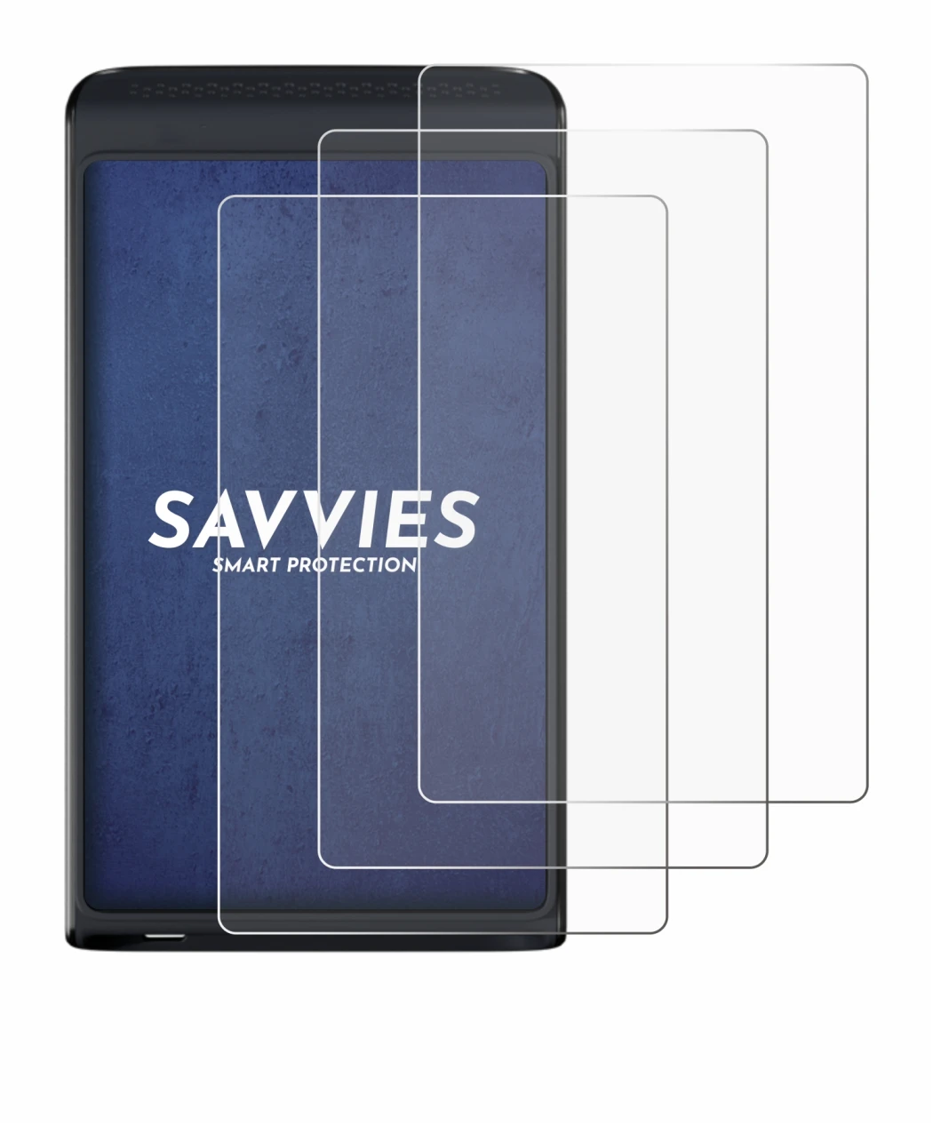 Immagine del dispositivo Vasco Translator Q1 con un'ampia varietà di protezioni per lo schermo.