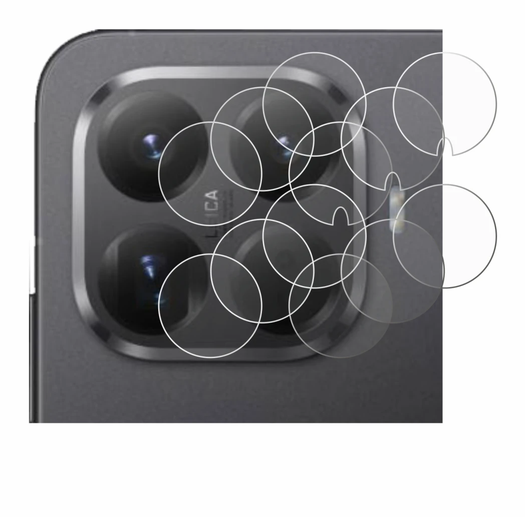 Immagine del dispositivo Xiaomi 15T Pro (SOLO Fotocamera) con un'ampia varietà di protezioni per lo schermo.