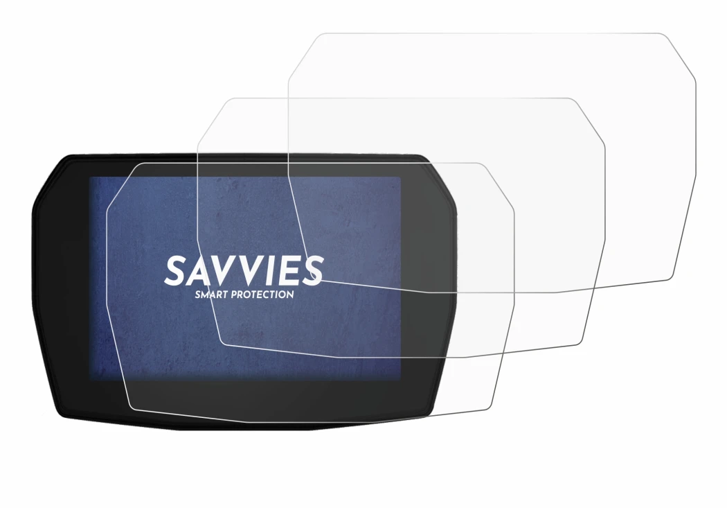 Immagine del dispositivo Ducati Multistrada V2 2025 con un'ampia varietà di protezioni per lo schermo.