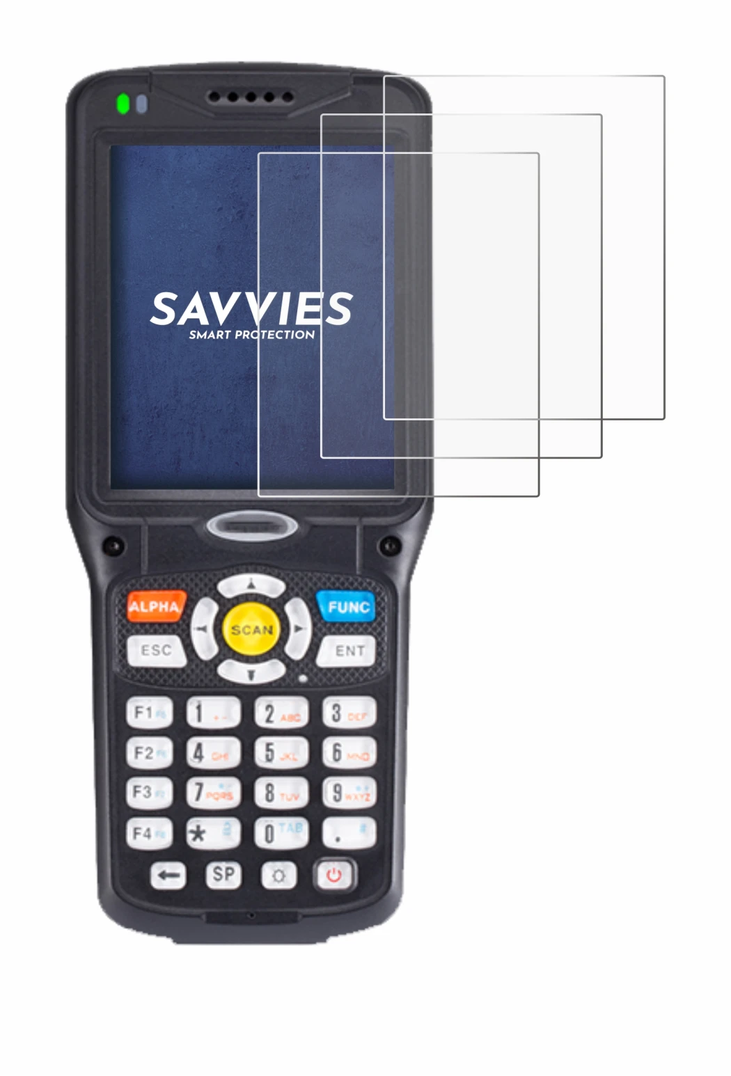 Immagine del dispositivo Unitech HT510A con un'ampia varietà di protezioni per lo schermo.