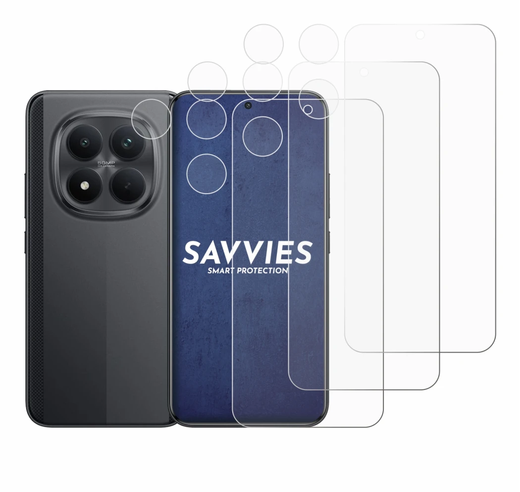 Immagine del dispositivo Xiaomi Poco M8 Pro (Fronte+Fotocamera) con un'ampia varietà di protezioni per lo schermo.