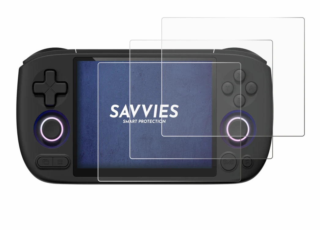 Immagine del dispositivo Ayaneo Pocket Air Mini con un'ampia varietà di protezioni per lo schermo.