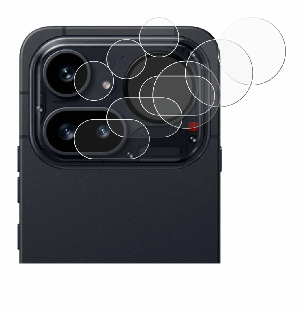 Immagine del dispositivo Nothing Phone (4a) Pro (SOLO Fotocamera) con un'ampia varietà di protezioni per lo schermo.