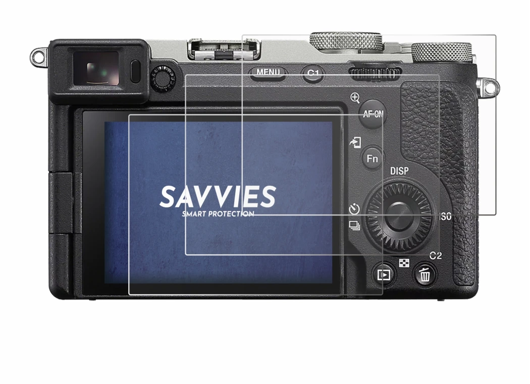 Immagine del dispositivo Sony A7C II con un'ampia varietà di protezioni per lo schermo.
