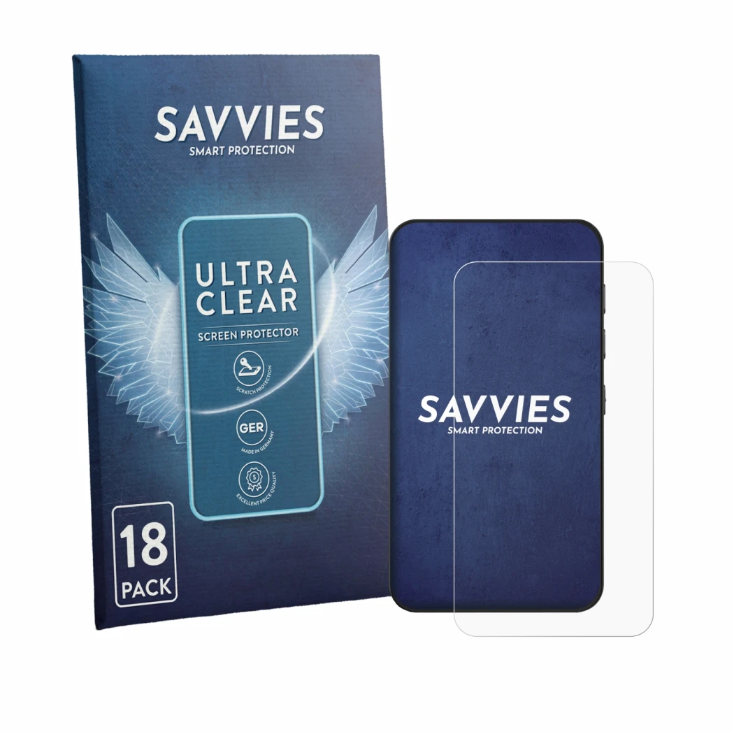 Parte frontale di una confezione del prodotto con il logo del marchio Savvies. Accanto è raffigurato il dispositivo innioasis 