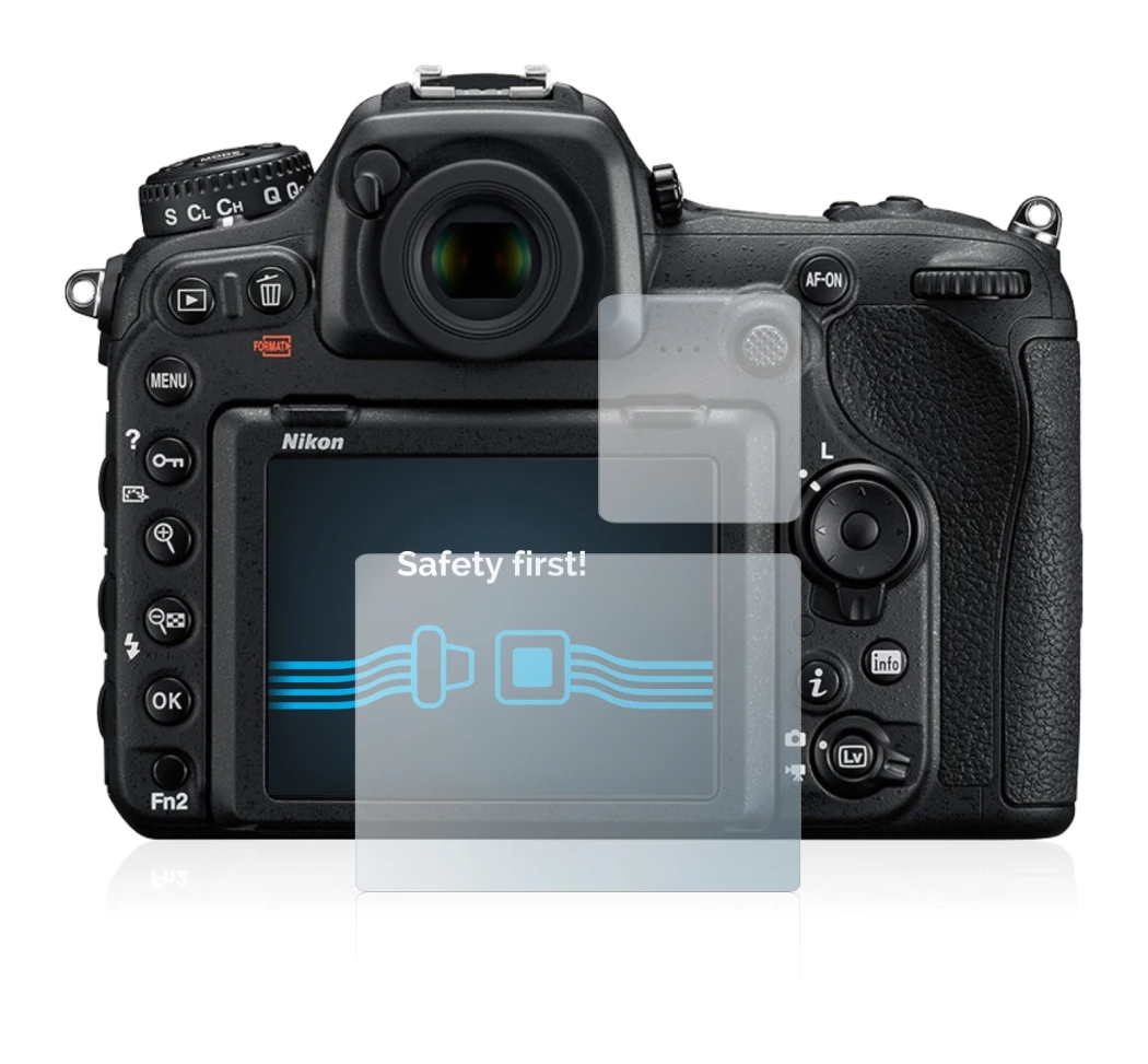 Immagine del dispositivo Nikon D500 con un'ampia varietà di protezioni per lo schermo.