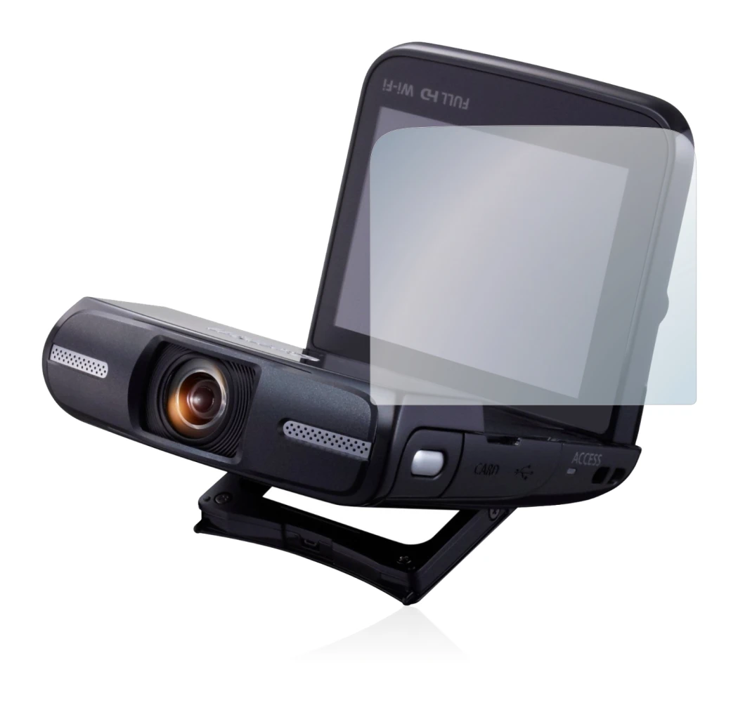 Immagine del dispositivo Canon Legria Mini con un'ampia varietà di protezioni per lo schermo.