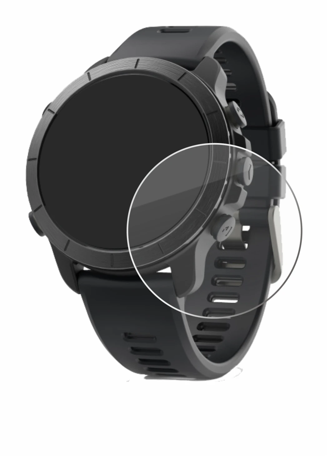 Immagine del dispositivo Wahoo Elemnt Rival con un'ampia varietà di protezioni per lo schermo.