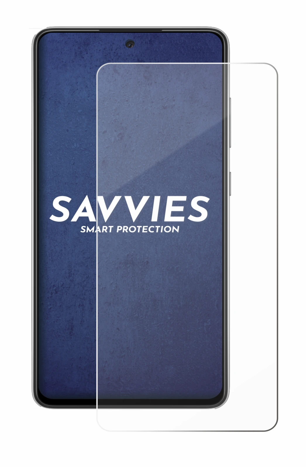 Immagine del dispositivo Samsung Galaxy A52s 5G con un'ampia varietà di protezioni per lo schermo.