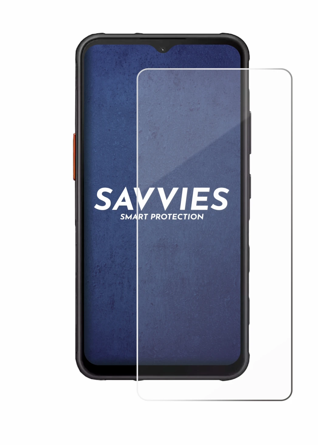 Immagine del dispositivo Samsung Galaxy XCover 7 Pro con un'ampia varietà di protezioni per lo schermo.