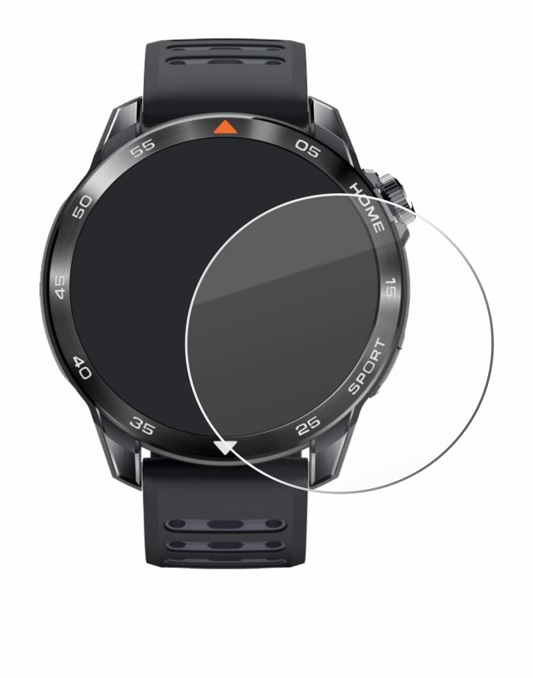 Immagine del dispositivo Xiaomi Mibro GS Pro 2 con un'ampia varietà di protezioni per lo schermo.