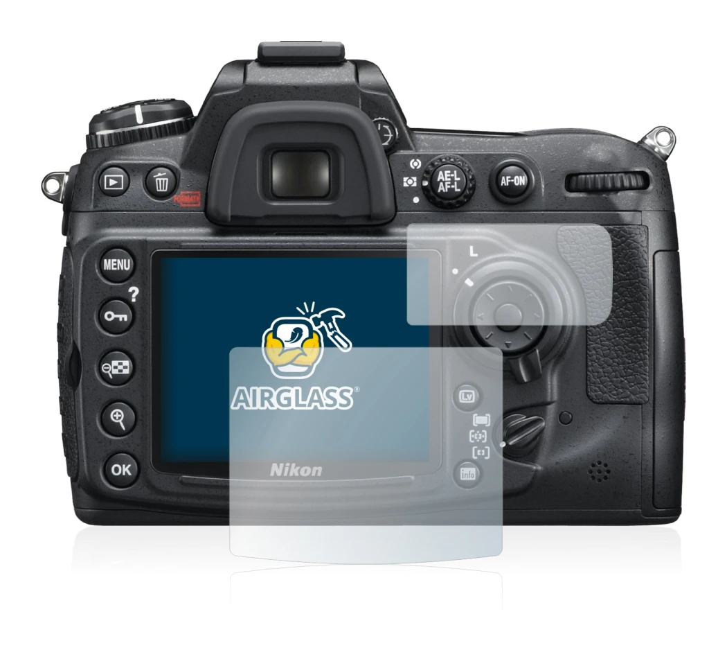 Immagine del dispositivo Nikon D300S con un'ampia varietà di protezioni per lo schermo.