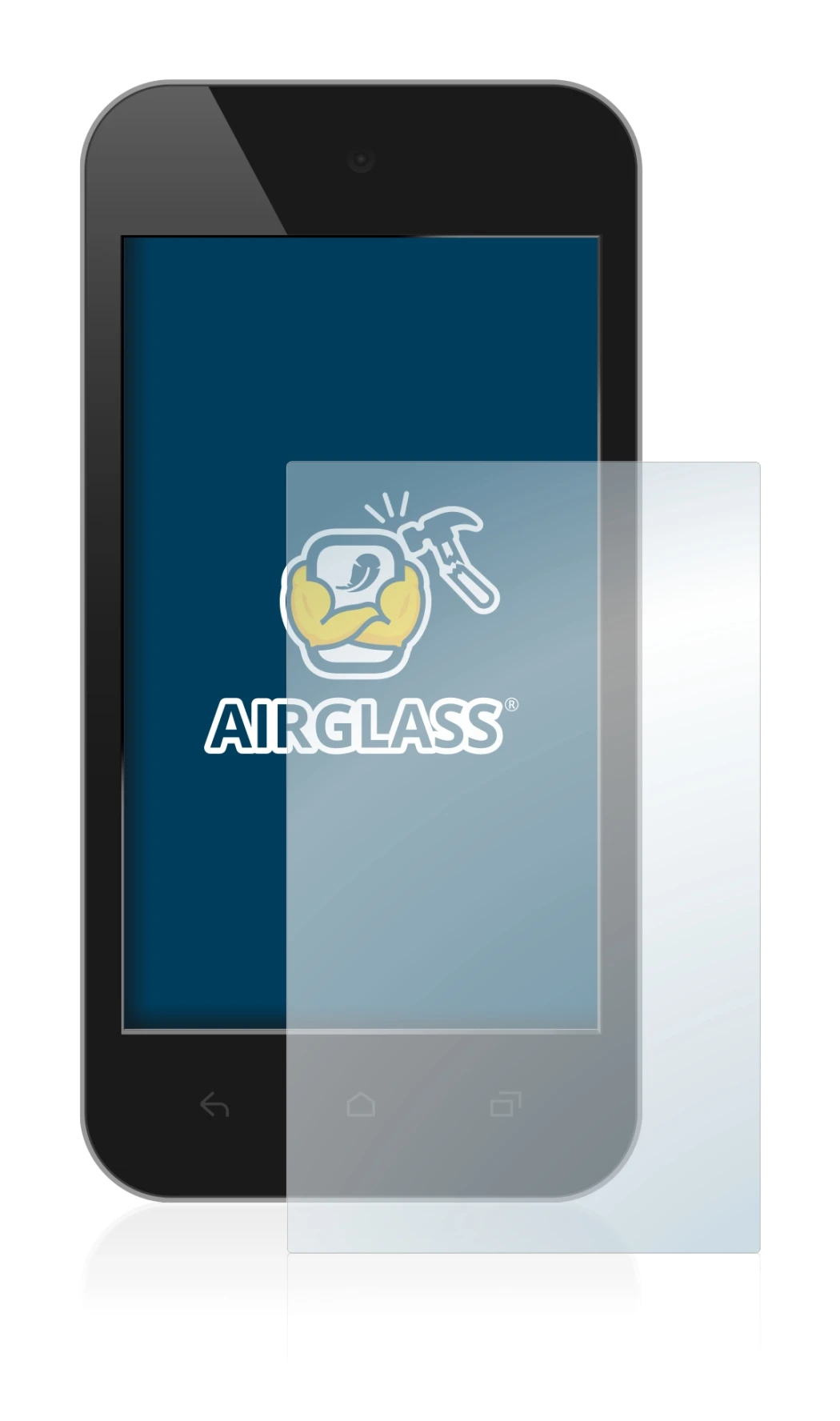 Immagine del dispositivo con un'ampia varietà di protezioni per lo schermo.