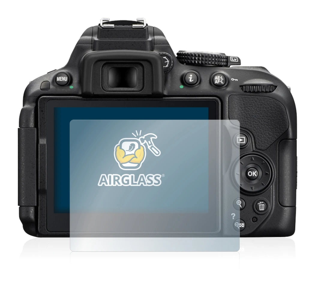 Immagine del dispositivo Nikon D5300 con un'ampia varietà di protezioni per lo schermo.