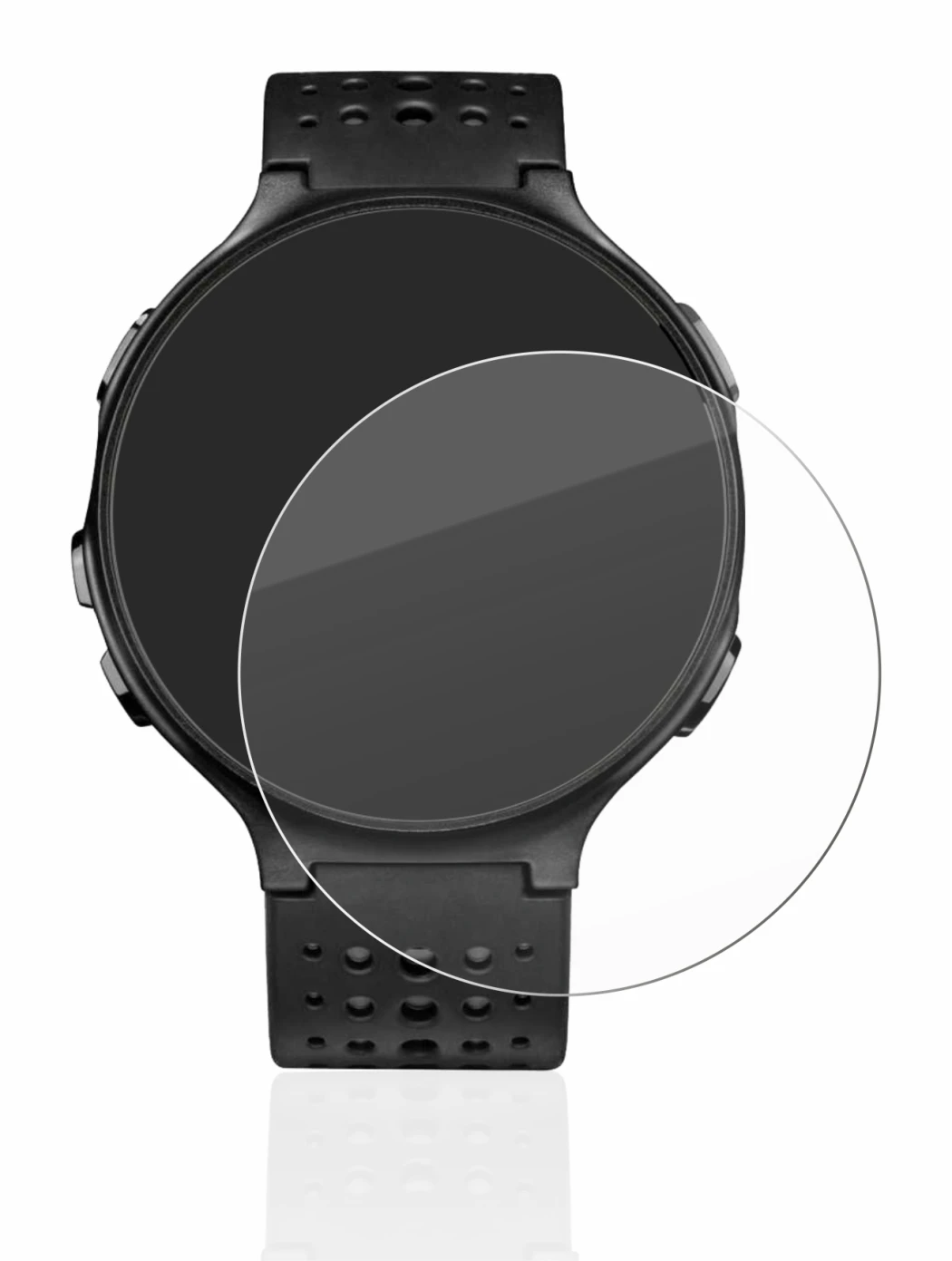 Immagine del dispositivo Garmin Forerunner 235 con un'ampia varietà di protezioni per lo schermo.