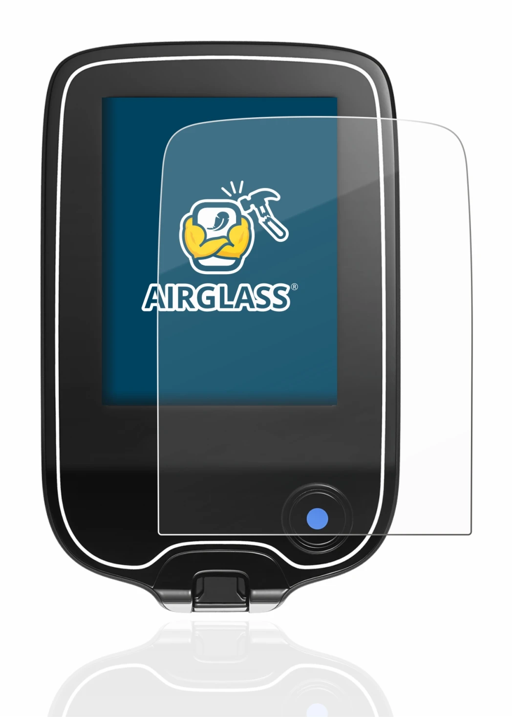 Immagine del dispositivo Freestyle Libre con un'ampia varietà di protezioni per lo schermo.