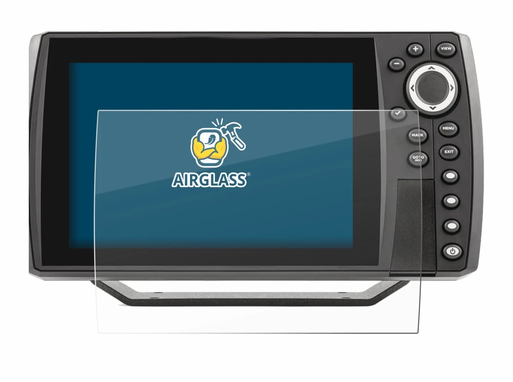 Immagine del dispositivo Humminbird Helix 7 con un'ampia varietà di protezioni per lo schermo.