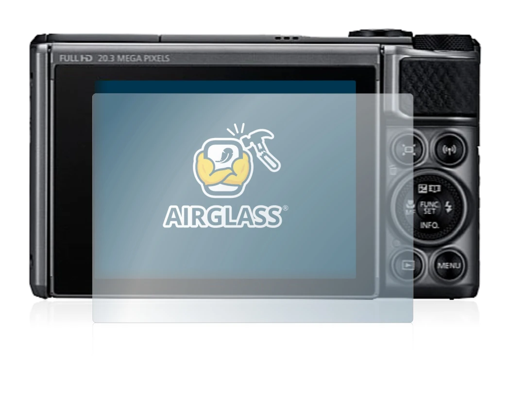 Immagine del dispositivo Canon PowerShot SX730 HS con un'ampia varietà di protezioni per lo schermo.