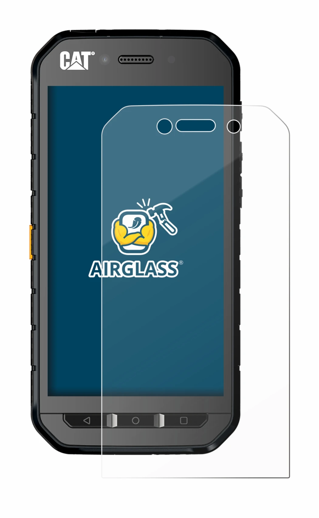 Immagine del dispositivo Caterpillar Cat S41 con un'ampia varietà di protezioni per lo schermo.