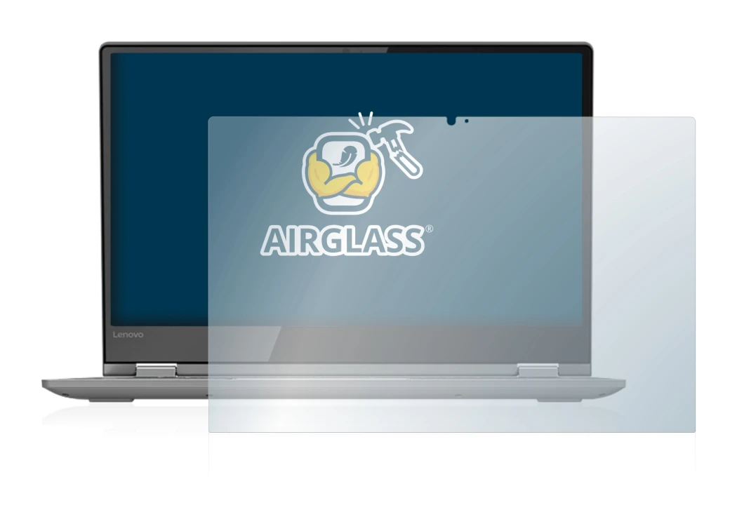 Immagine del dispositivo Lenovo Yoga 530 con un'ampia varietà di protezioni per lo schermo.