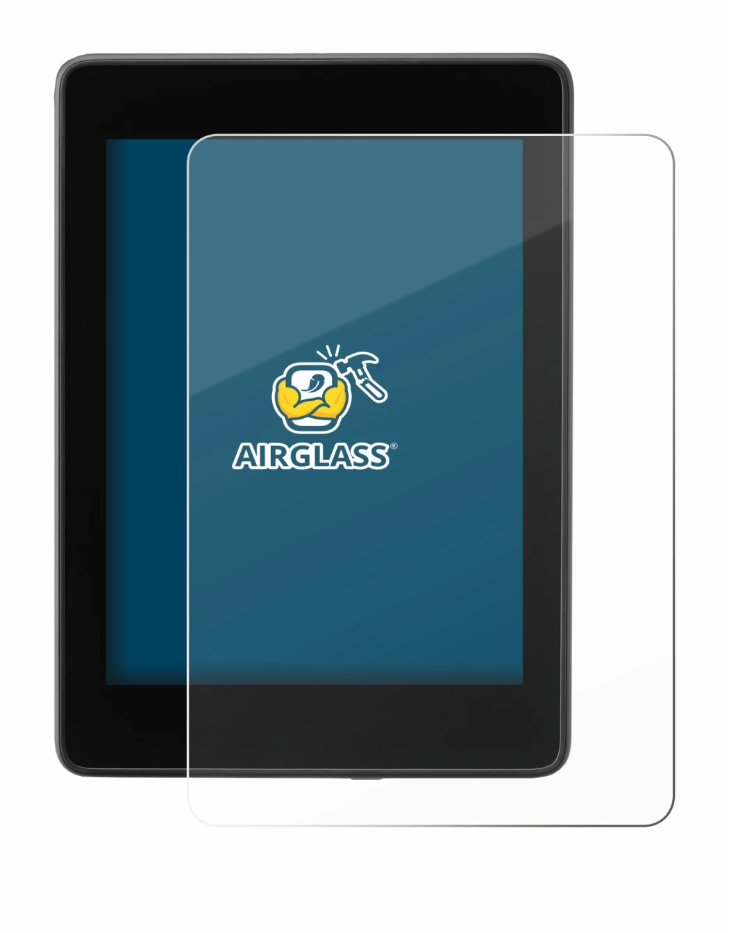 Immagine del dispositivo Amazon Kindle Paperwhite 2018 (10a Gen.) con un'ampia varietà di protezioni per lo schermo.