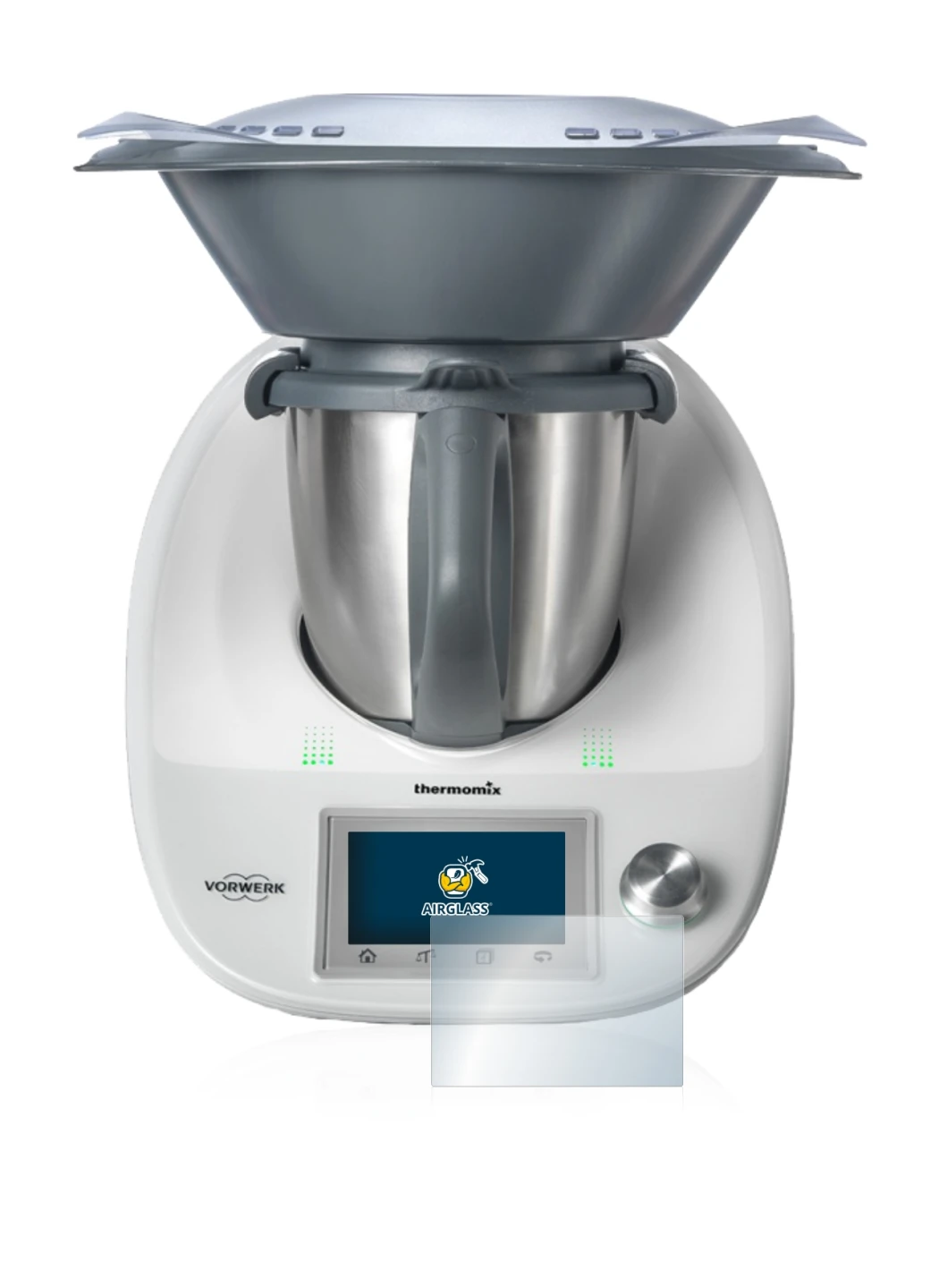 Immagine del dispositivo Vorwerk Bimby TM5 con un'ampia varietà di protezioni per lo schermo.