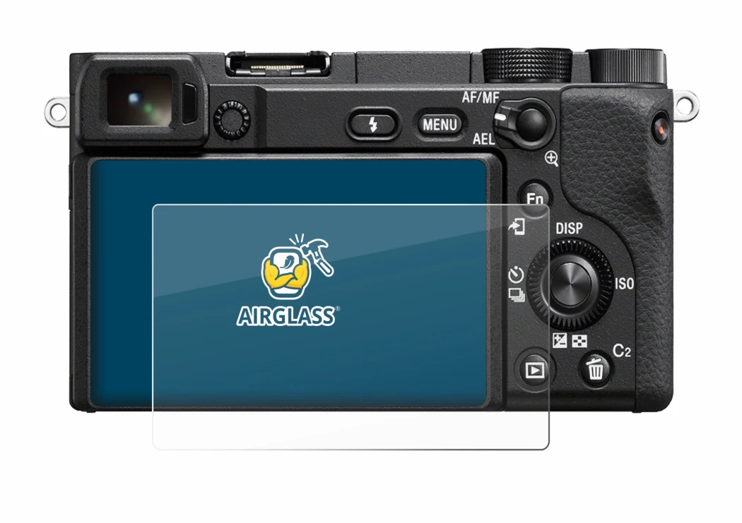 Immagine del dispositivo Sony Alpha 6400 con un'ampia varietà di protezioni per lo schermo.