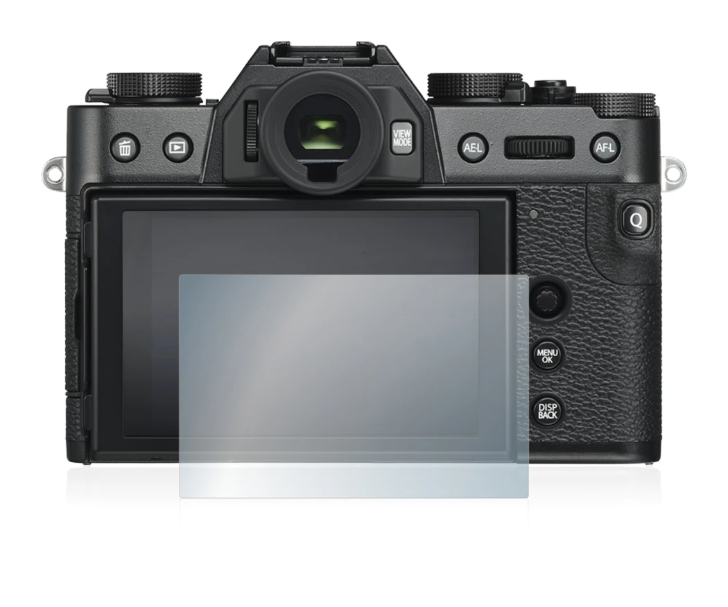 Immagine del dispositivo Fujifilm X-T30 con un'ampia varietà di protezioni per lo schermo.