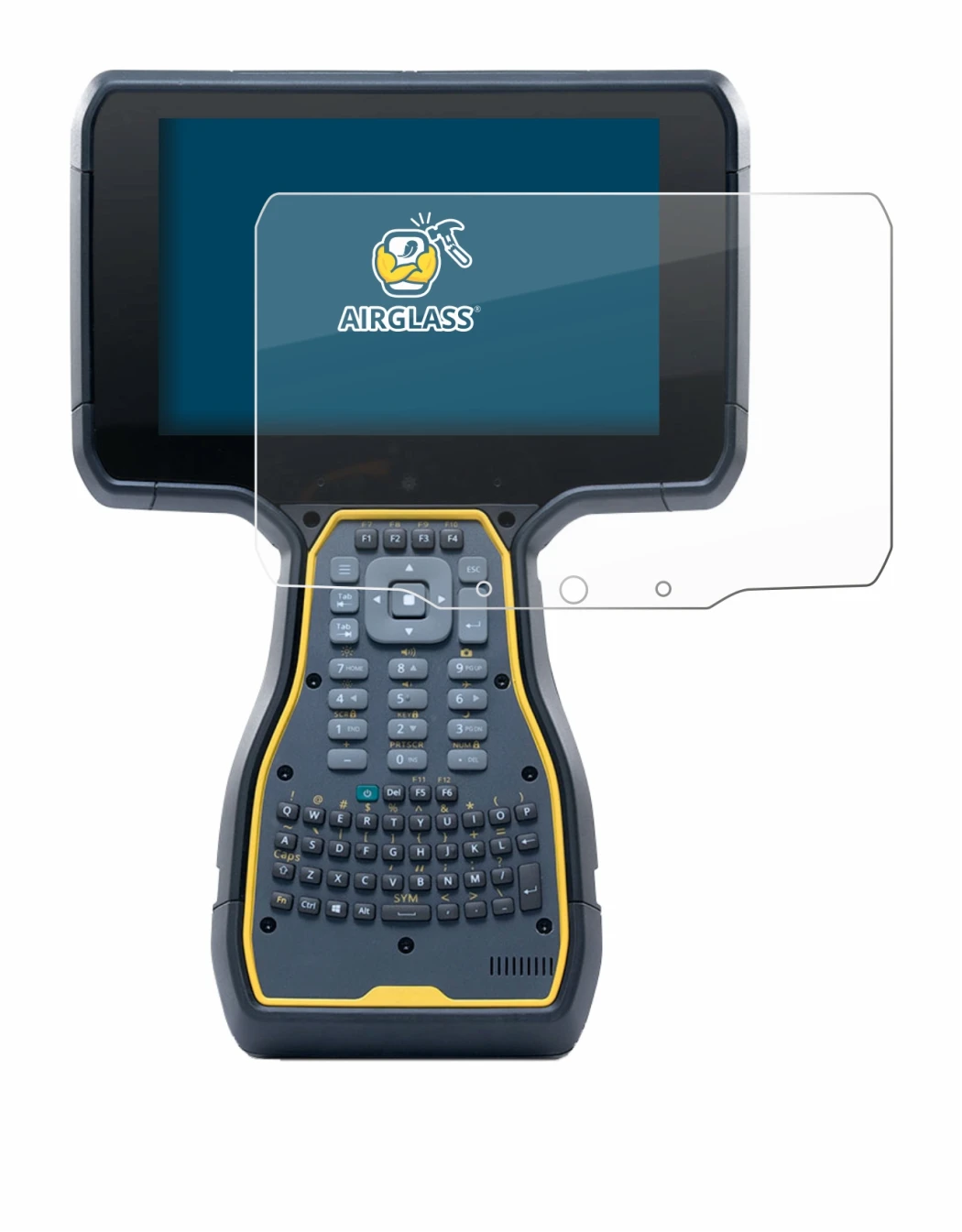 Immagine del dispositivo Trimble TSC7 Controller con un'ampia varietà di protezioni per lo schermo.