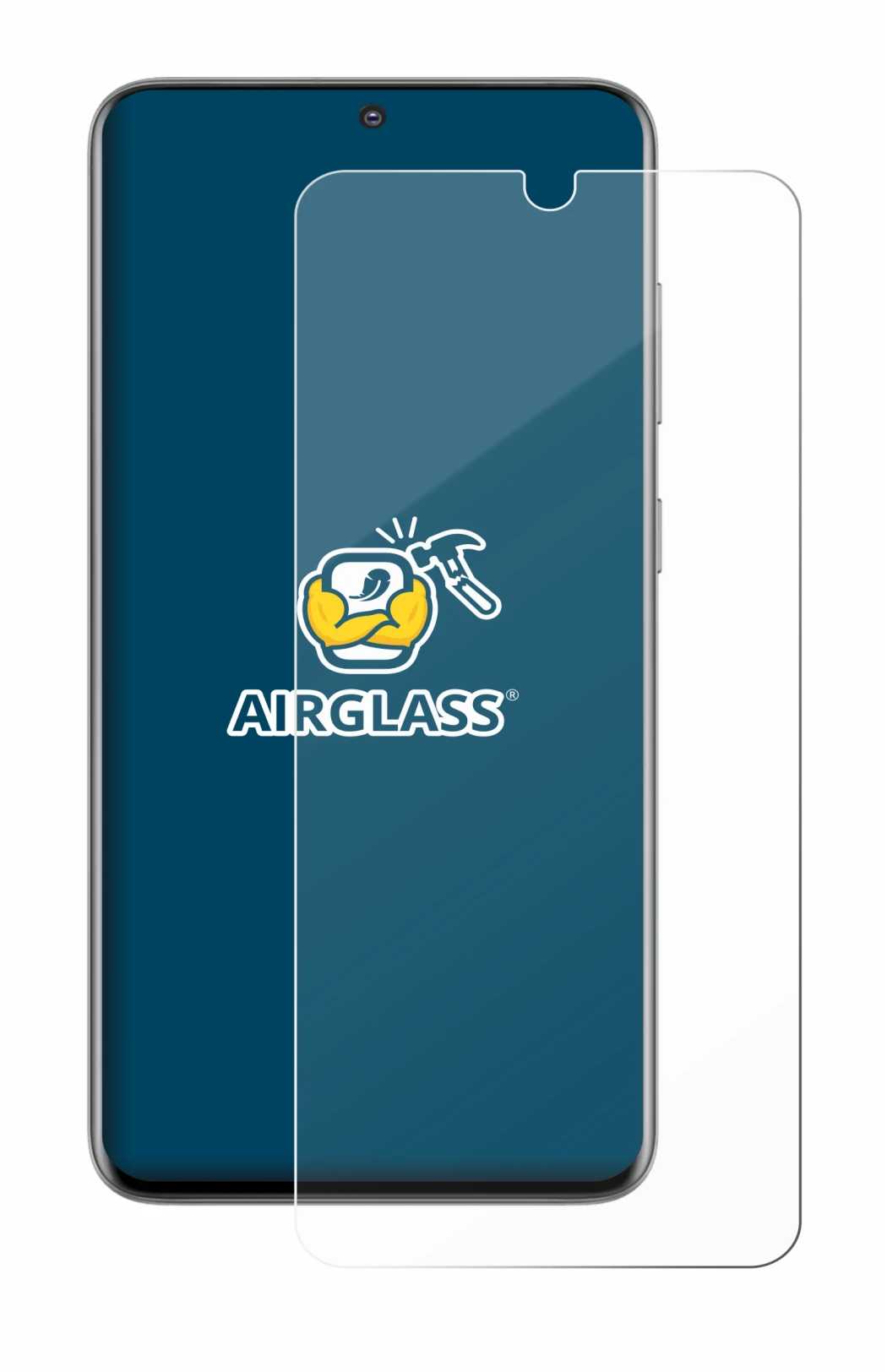 Immagine del dispositivo Samsung Galaxy S20 con un'ampia varietà di protezioni per lo schermo.