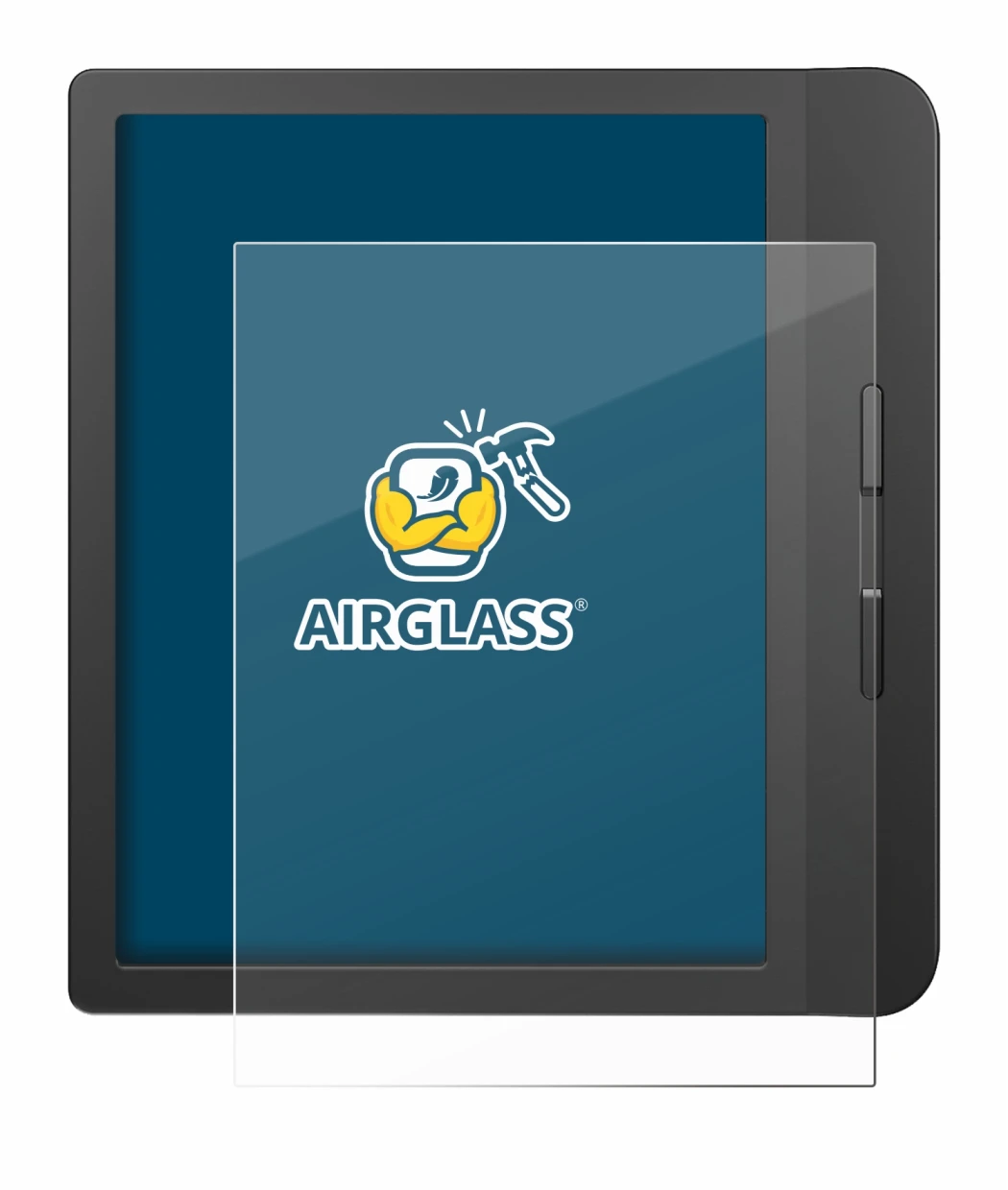 Immagine del dispositivo Tolino Vision 5 con un'ampia varietà di protezioni per lo schermo.