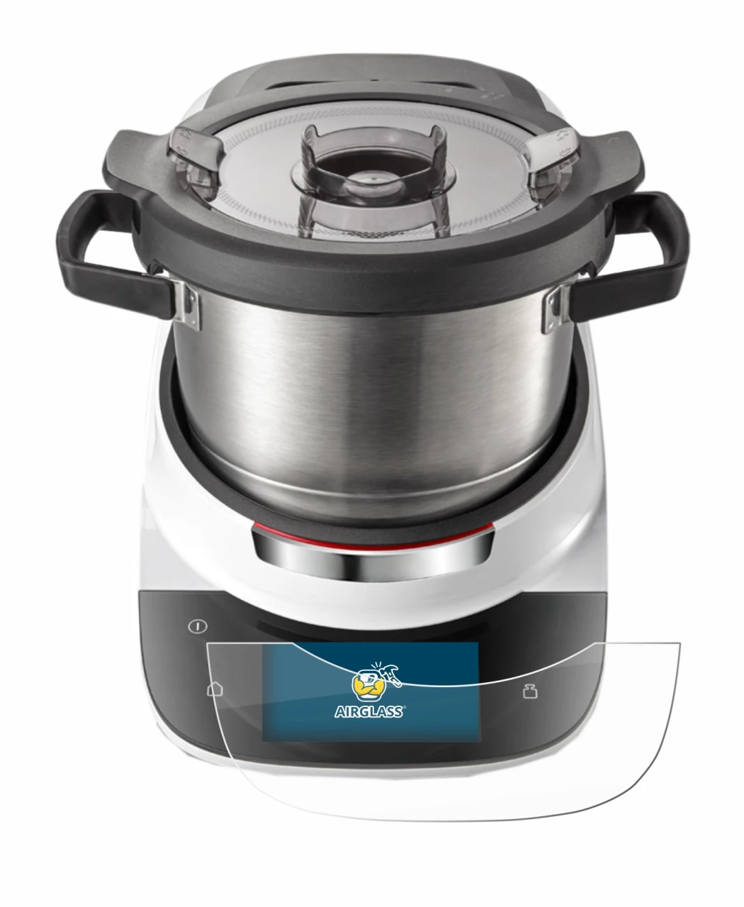 Immagine del dispositivo Bosch Cookit con un'ampia varietà di protezioni per lo schermo.