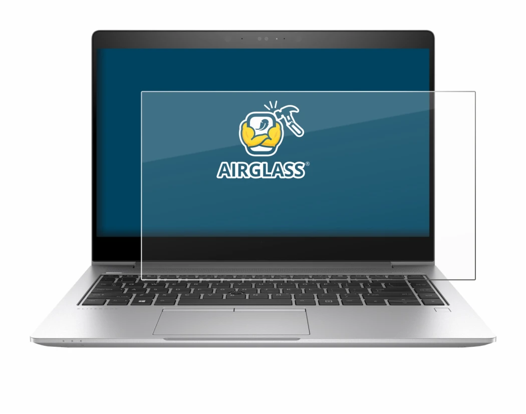Immagine del dispositivo HP EliteBook 840 G6 con un'ampia varietà di protezioni per lo schermo.
