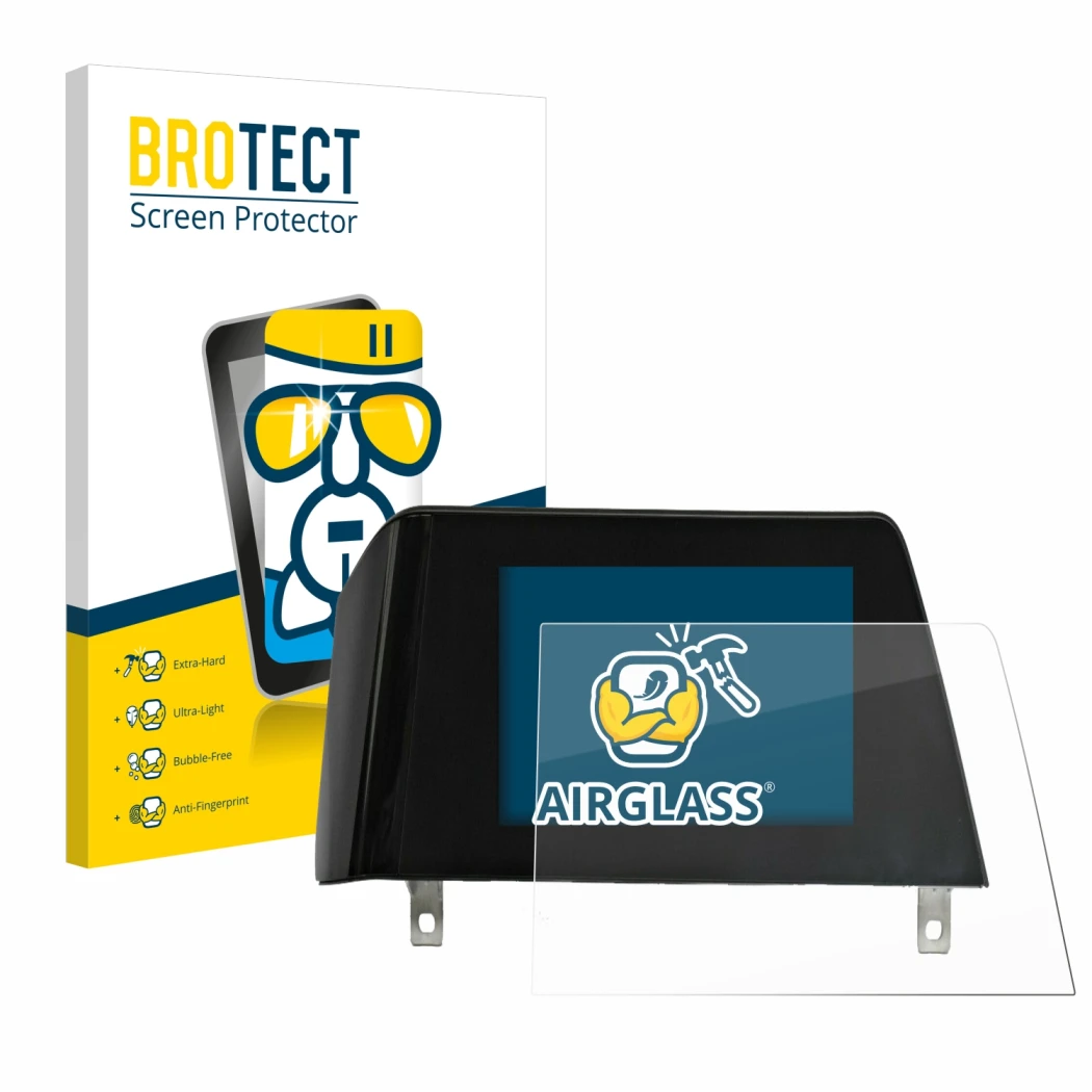 Parte frontale di una confezione del prodotto con il logo del marchio BROTECT. Accanto è raffigurato il dispositivo BMW 3 G21