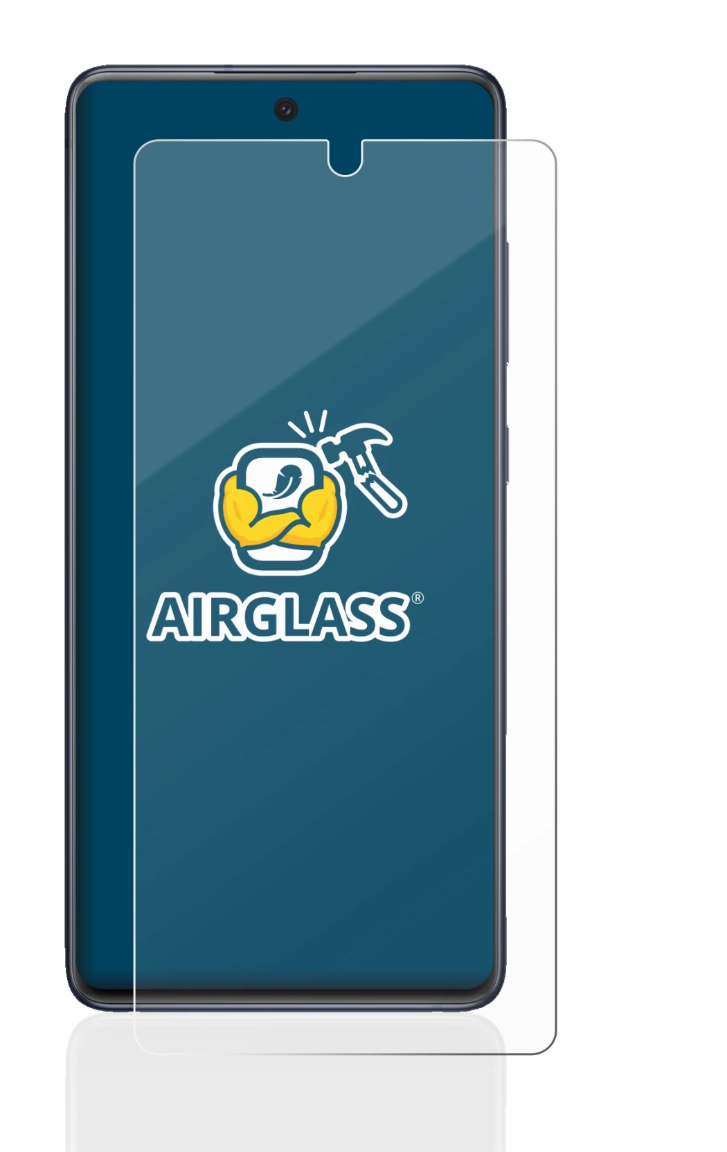 Immagine del dispositivo Samsung Galaxy S20 FE con un'ampia varietà di protezioni per lo schermo.