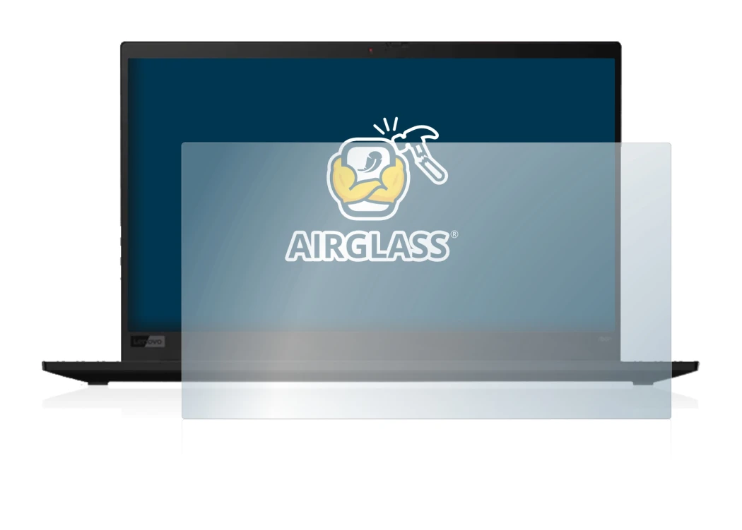 Immagine del dispositivo Lenovo ThinkPad X1 Carbon (8a. Gen.) con un'ampia varietà di protezioni per lo schermo.