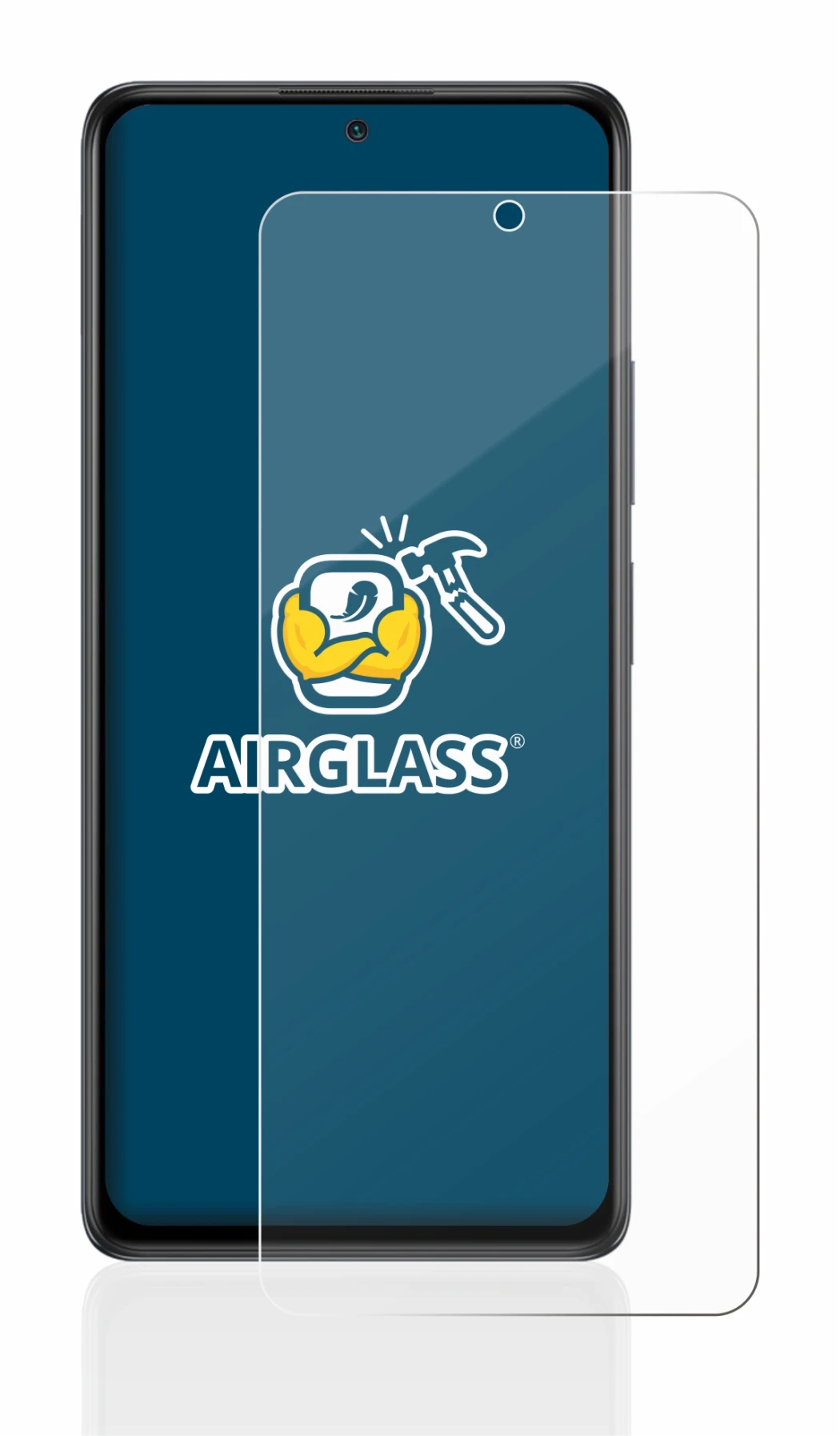 Immagine del dispositivo Xiaomi Redmi Note 10 Pro con un'ampia varietà di protezioni per lo schermo.