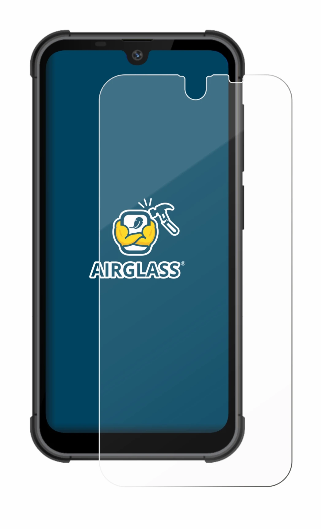 Immagine del dispositivo Beafon MX1 con un'ampia varietà di protezioni per lo schermo.